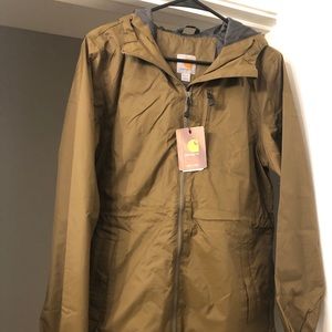 Carhartt Army Green Rain Jacket